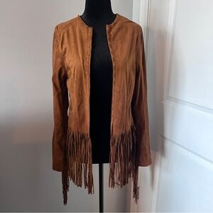 Fringed Brown Suede Jacket